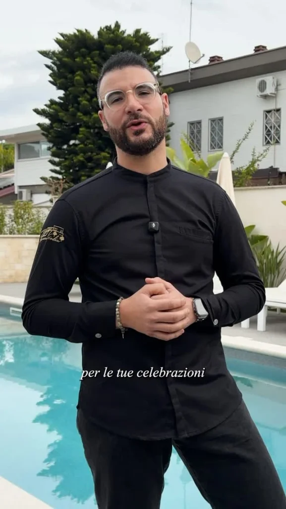 Chef a bordo piscina presenta le celebrazioni a Dimora Giulia